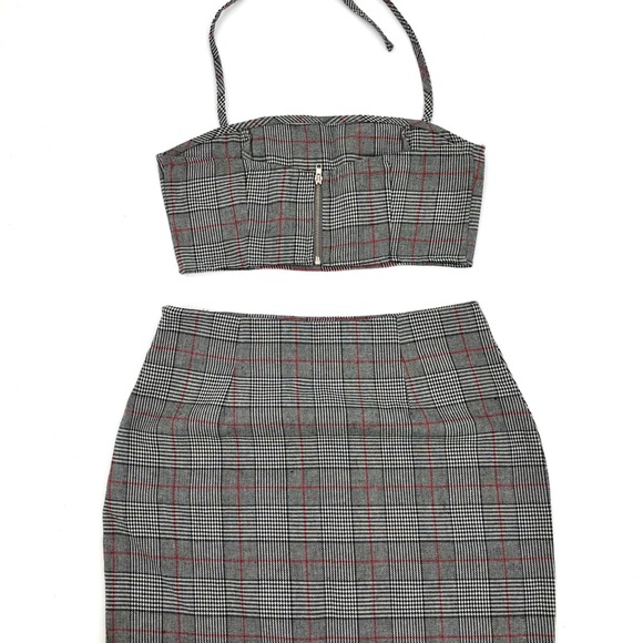 Glen Plain Mini Skirt w/ Halter Top Size XS - Picture 7 of 8